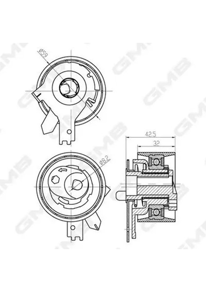 GTB1450 Triger Gergi Bilyasi 130705625R 130708047R 130708546R
