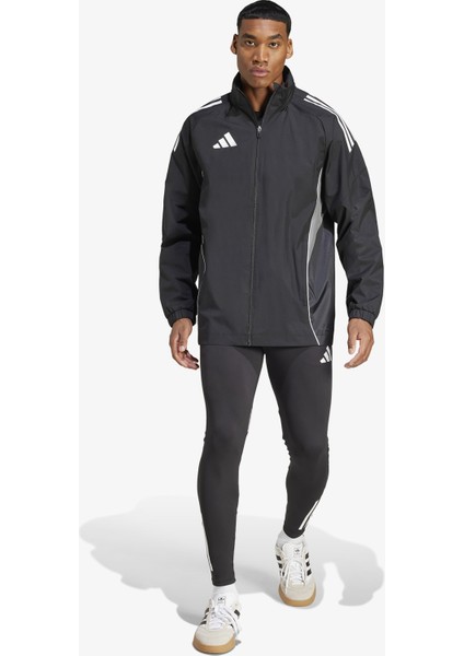 Tiro 25 Competition All Weather Erkek Siyah Futbol Ceket.-