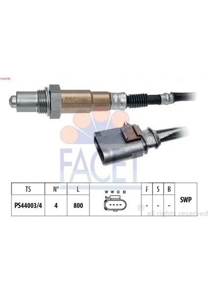 108199 Oksijen Sensoru 04E906262A 04E906262AG 04E906262DJ