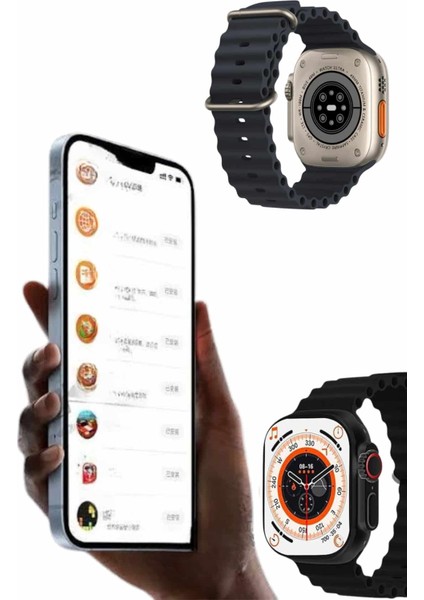 Techmrt Android ve Ios Uyumlu Arama Konuşma Yapabilen Akıllı Saat modelleri