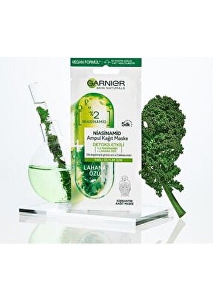 Niasinamid Detoks Etkili Ampul Kağıt Yüz Maskesi Yağlı Ciltler İçin 5 Dakikada Etkili fırsatları