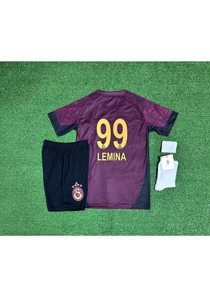 Gâlatâsarâ.y 2025/26 Yeni Sezon 5 Yıldızlı Lemina Deplasman Çocuk Forması 4'lü Set