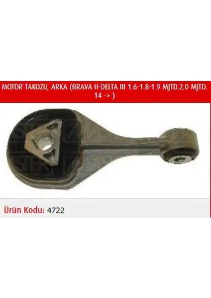 M4722 Motor Takozu (Arka) 51796832