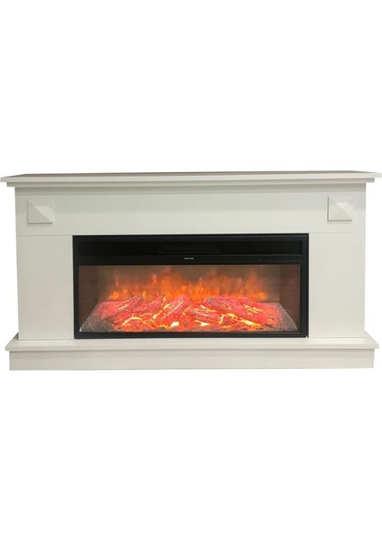 Dlc Large Penida Beyaz Elektrikli Şömine