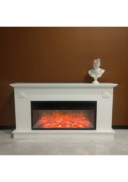 Dlc Large Penida Beyaz Elektrikli Şömine modelleri