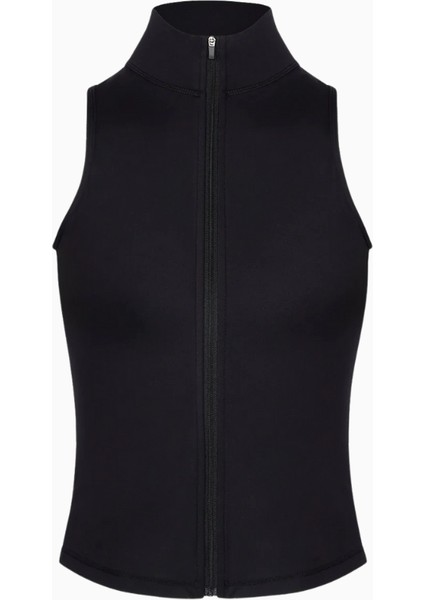 Base Sculpting Sleeveless Zip Up Jacket Şekillendirici Kolsuz Atletik Kadın Üst fiyatları