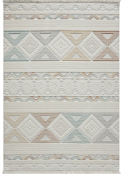 Ruby Multi Beyaz Halı Salon Oturma Odası Çocuk Odası Yatak Odası Halısı 1551