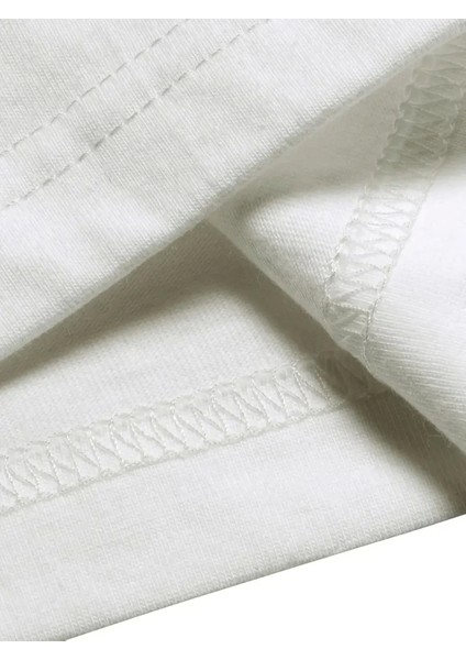 Baskılı Oversize Bisiklet Yaka T-Shirt - Beyaz fırsatları