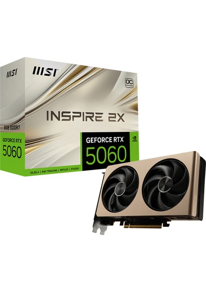 VGA GEFORCE RTX 5060 8G INSPIRE 2X OC RTX5060 8GB GDDR7 128B DX12 PCIE 5.0 X16 (3XDP 1XHDMI)