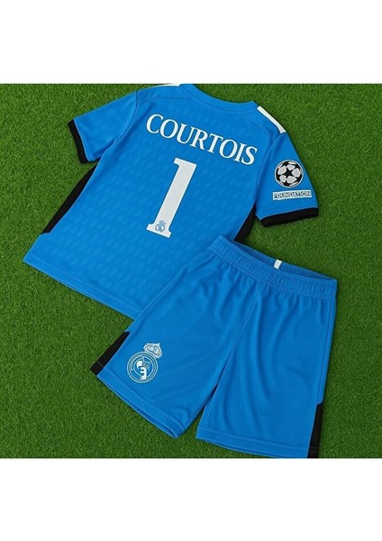 Real Madrid 2022/23 Sezonu Thibaut Courtois Kaleci Çocuk Forması modelleri