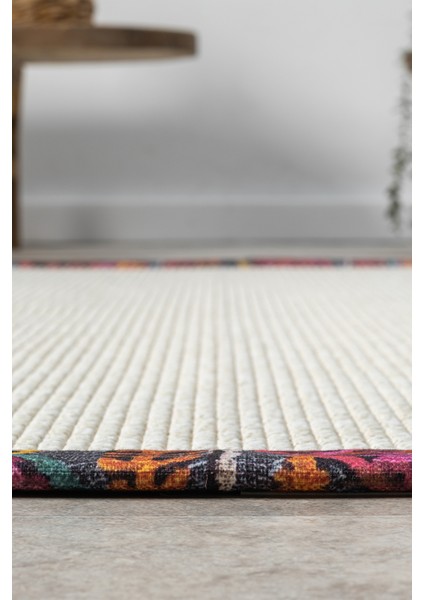 Bombay Krem Halı Multi Bordürlü Kolay Temizlenen Hasır Dokulu Sisal Halı 664 fırsatları