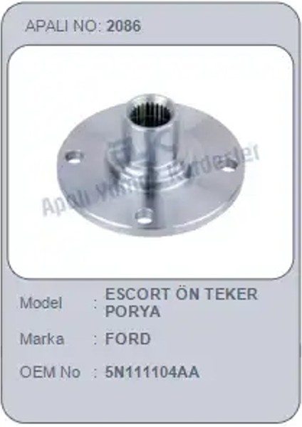 2086 On Poyra 5N111104AA (2 Adet Fiyatıdır)