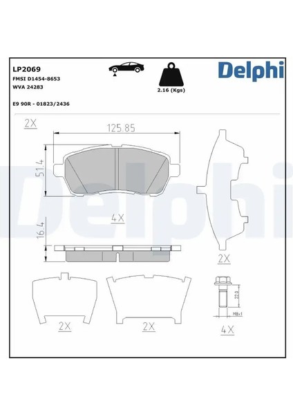 LP2069 On Fren Balatasi 04465B1020000 04465B1120 04465B1120000