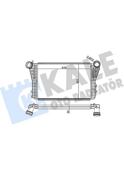 342100 Turbo Radyatoru 1K0145803 1K0145803A 1K0145803AN