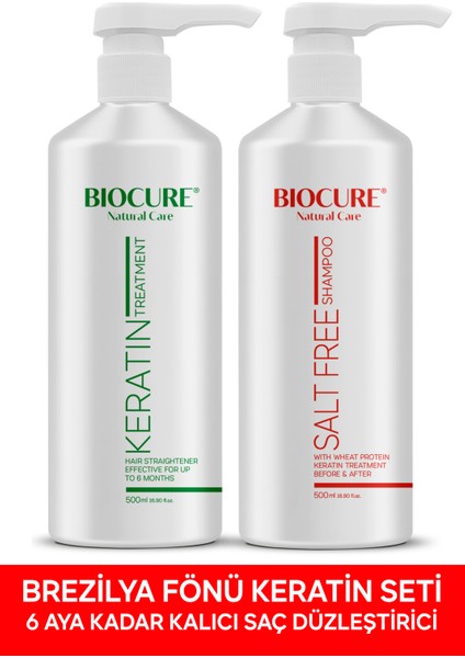 Tuzsuz Şampuan + Biocure Brezilya Keratin