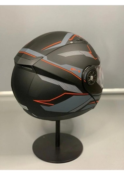 Jk-20 JK115 Çeneli Motosiklet Kaskı Güneş Gözlüklü [f-3] Desen Xl Beden