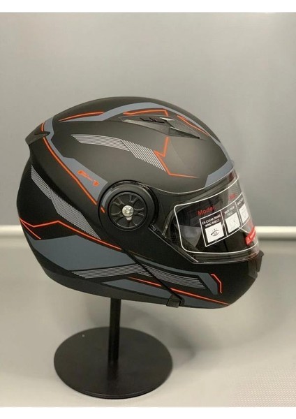 Jk-20 JK115 Çeneli Motosiklet Kaskı Güneş Gözlüklü [f-3] Desen Xl Beden