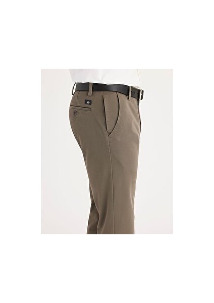 Smart 360 Flex Kahverengi Workday Slim Fit Pantolon