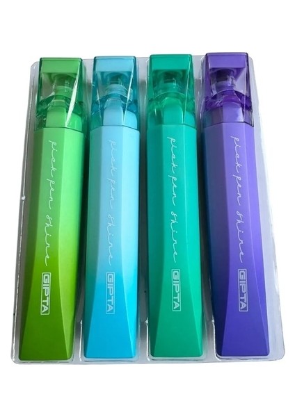 Gıpta Fosforlu Kalem Pıckpen Shıne 4 Lü Set Açık Renk F170900 modelleri