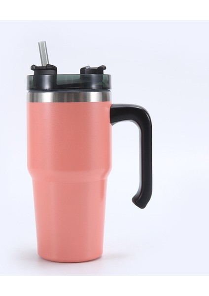 Saplı ve Pipetli Düz Tabanlı Bardak Yalıtımlı Paslanmaz Çelik Bardak Bpa Içermez (Yurt Dışından)