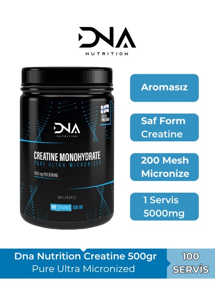 Mikronize Kreatin Monohidrat Tozu - 500 gr - Aromasız fiyatları