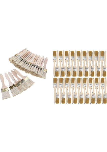 Boya Lekeleri Için 60 Adet Boya Fırçaları ve Yonga Boya Fırçaları Vernikler Yapıştırıcılar - 36PCS 1 Inç (24MM) ve 24PCS 2 Inç (48MM) (Yurt Dışından)