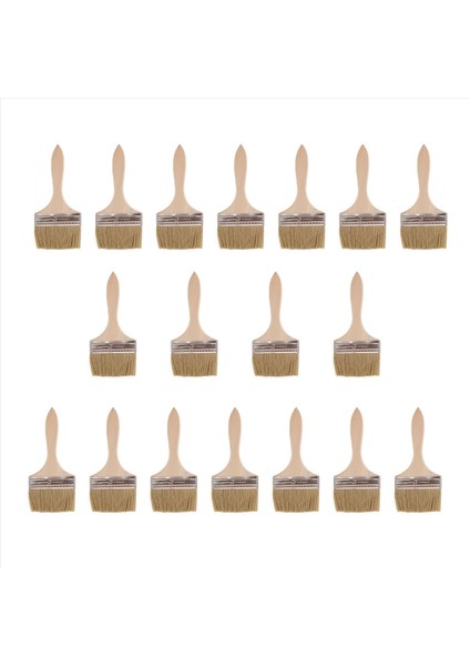 Boya Lekeleri Için 18 Paket 4 Inç (89MM) Boya Fırçası ve Yonga Boya Fırçaları Vernikler ve Gesso (Yurt Dışından) modelleri