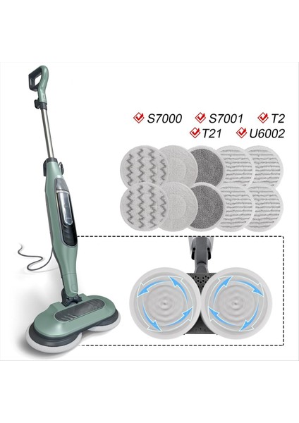S7000 Yedek Buhar Paspas Pedleri Shark S7000 S7001TGT S7000C S7201 S7001 S7000AMZ S8201 (Yurt Dışından) modelleri