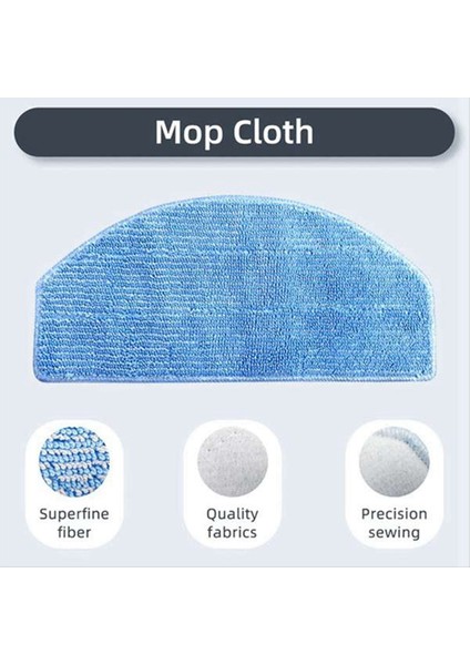 Tikom G8000/G8000PRO Için 12 Pcs Süpürme Robot Yedek Parçalar Yedek Parça Yedek Aksesuarlar Dishcloth (Yurt Dışından) fiyatları