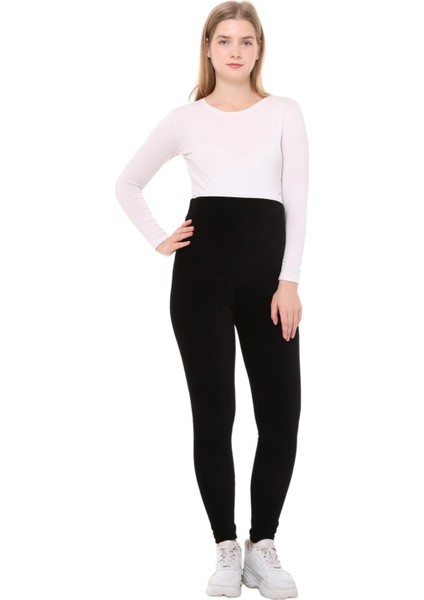 MYRA8050B Kadife Hamile Tayt Beli Ayarlanabilir Rahat Kullanım Siyah fiyatları