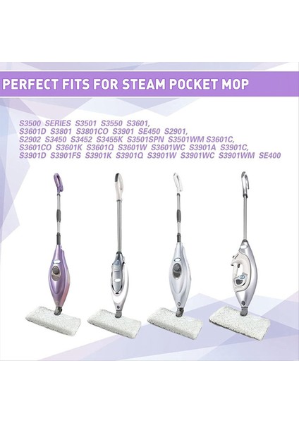 Köpekbalığı Için 8pcs S3901 S3500 S3501 Serisi Paspas Yedek Ped Köpekbalığı Sert Zemin Temizleme Kiti Için Yeniden Kullanılabilir Pedler (Yurt Dışından) fiyatları