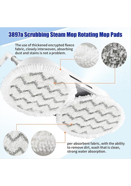 8 Paket 3897A Yedek Dönen Paspas Pedleri Bissell Spinwave Için Uyumlu Smartsteam Ovma Steam Paspası 3897A 3897A (Yurt Dışından) indirimleri