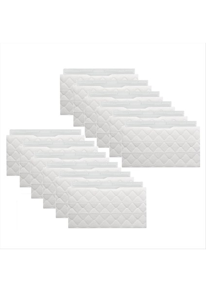 12 Paket Vacmop Yedek Pedleri Köpekbalığı VM200 VM190 VM250 Vacumn Mop Sert Zemin Vakum ve Mop Pad Doldurma (Yurt Dışından)