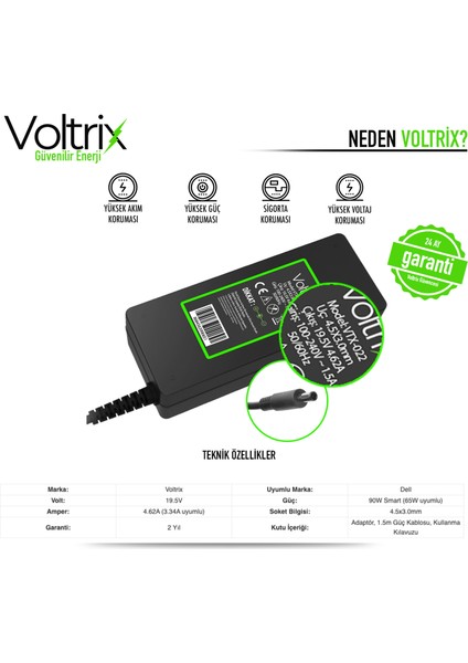 Dell Inspiron 14 5410 P147G002 Uyumlu Adaptör, Şarj Aleti - Cihazı (90W) fiyatları