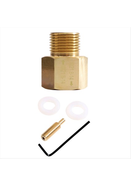 Co2 Silindir Tankı W21 8-14 Ila W21 8-14 Aquarium Balık Tankı Için Rpv Valflı Adaptör Dönüştürücü (Yurt Dışından)