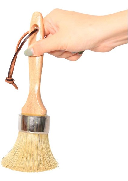 Tebeşir ve Balmumu Boya Fırçası Dıy Mobilya Şablonları Için Büyük 2-1 Yuvarlak Doğal Kıllar Boyama Aracı Ev Dekor (Yurt Dışından) fırsatları