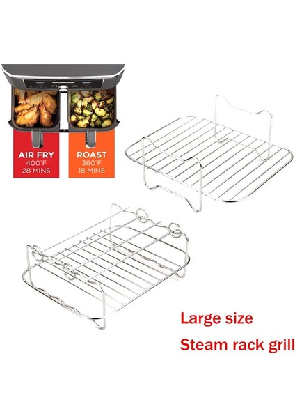 2 Adet Hava Fritöz Rafı Çift Sepet Hava Friyesi Için DZ401 Çift Sepet Air Fryers Aksesuarları (Yurt Dışından) fiyatları