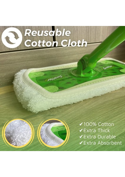 4pcs Pamuk Paspas Ped Swiffer Süpürücü Paspas Islak Kuru Pasta Bez Yıkanabilir Süpürme Doldurma Toz Paspas Kapakları (Yurt Dışından) modelleri