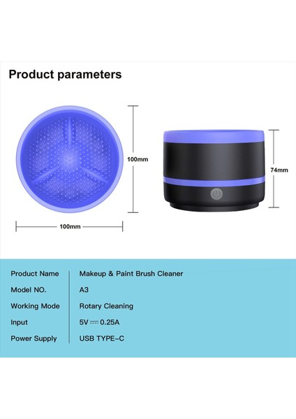 Boya Fırçası Temizleyici Elektrikli Boya Fırçası Temizleyici Durdurma Kupası Boyama Fırçası Sanatçı Fırça Temizlik Yıkayıcı Fırçası B (Yurt Dışından) fırsatları