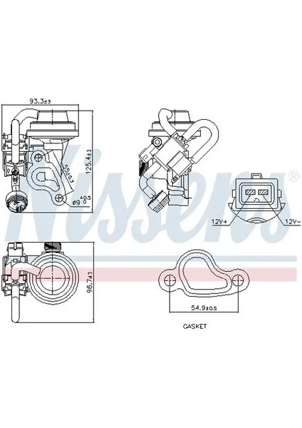 98344 Egr Valfi A1121400060 A1121400460