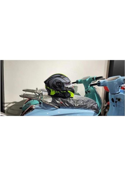 Jk-20 JK902 Çene Pedli Güneş Vizörlü Çeneden Açılır Kask [h-1 Yellow] Xl Beden