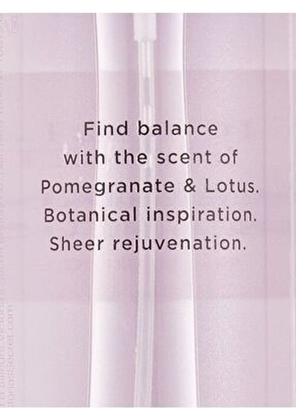 Pomegranate & Lotus Balance Vücut Spreyi Nar ve Lotus Notalarıyla 250ml fiyatları