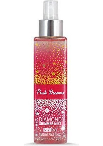 Pink Dreams Diamond Shimmer Mist Vücut Spreyi 150 ml Kadınlar İçin Parlaklık Verici