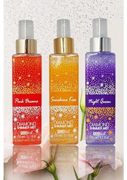 Pink Dreams Diamond Shimmer Mist Vücut Spreyi 150 ml Kadınlar İçin Parlaklık Verici