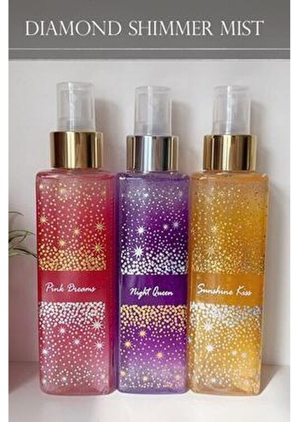 Pink Dreams Diamond Shimmer Mist Vücut Spreyi 150 ml Kadınlar İçin Parlaklık Verici