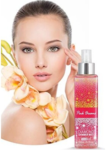 Pink Dreams Diamond Shimmer Mist Vücut Spreyi 150 ml Kadınlar İçin Parlaklık Verici