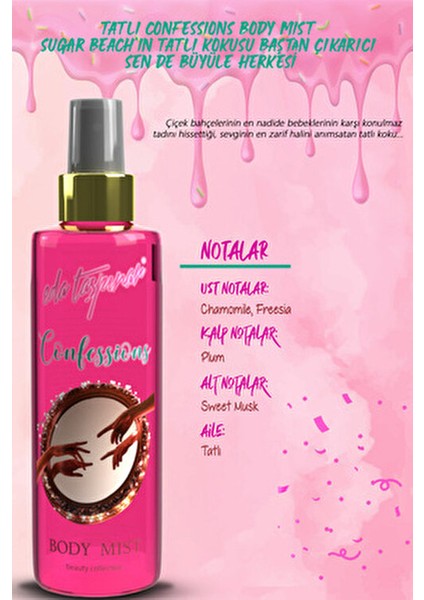 Confessions Vücut Spreyi Ferahlatıcı Etki 200 ml Kadınlar İçin fırsatları