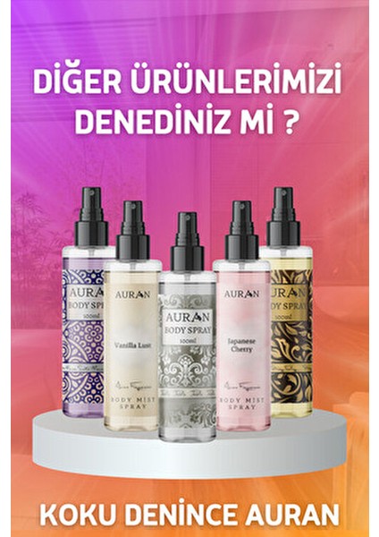 Kadın Vücut Spreyi Yüksek Kalıcılıkta Parfüm 100 ml Şık Ambalajla