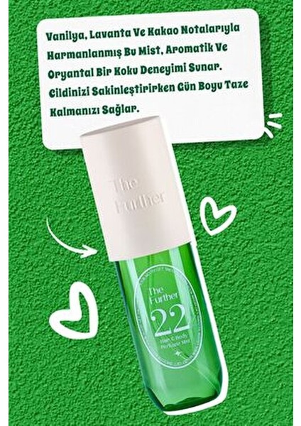 Kadın Vücut ve Saç Spreyi Oryantal Sıcak Vanilya ve Lavanta 100 ml Paraben İçermeyen