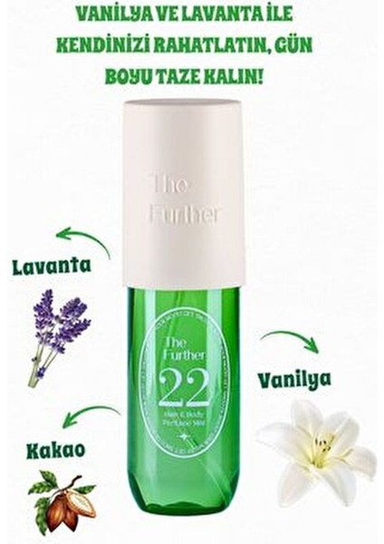 Kadın Vücut ve Saç Spreyi Oryantal Sıcak Vanilya ve Lavanta 100 ml Paraben İçermeyen